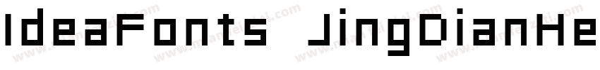 IdeaFonts JingDianHei 85字体转换